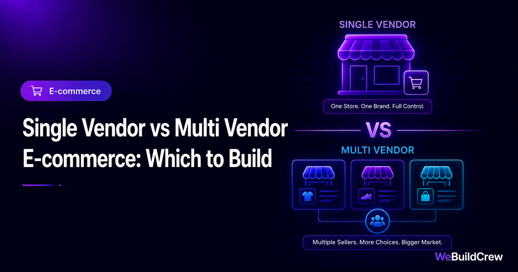 Single Vendor vs Multi Vendor E-commerce Store: Which to Build