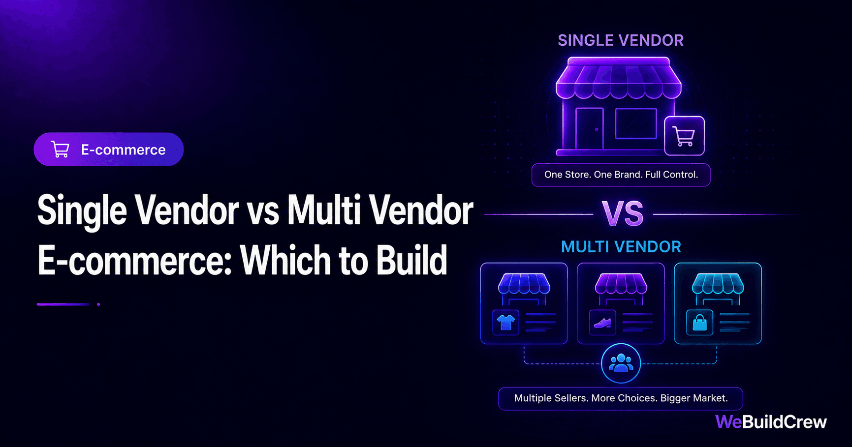 Single Vendor vs Multi Vendor E-commerce Store: Which to Build