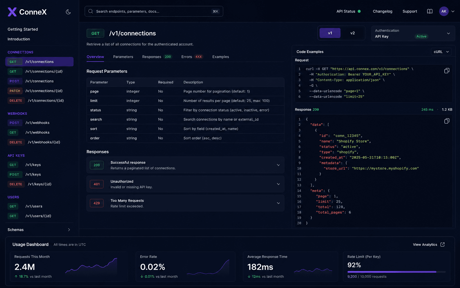 ConneX — Public API Platform & Integration Hub