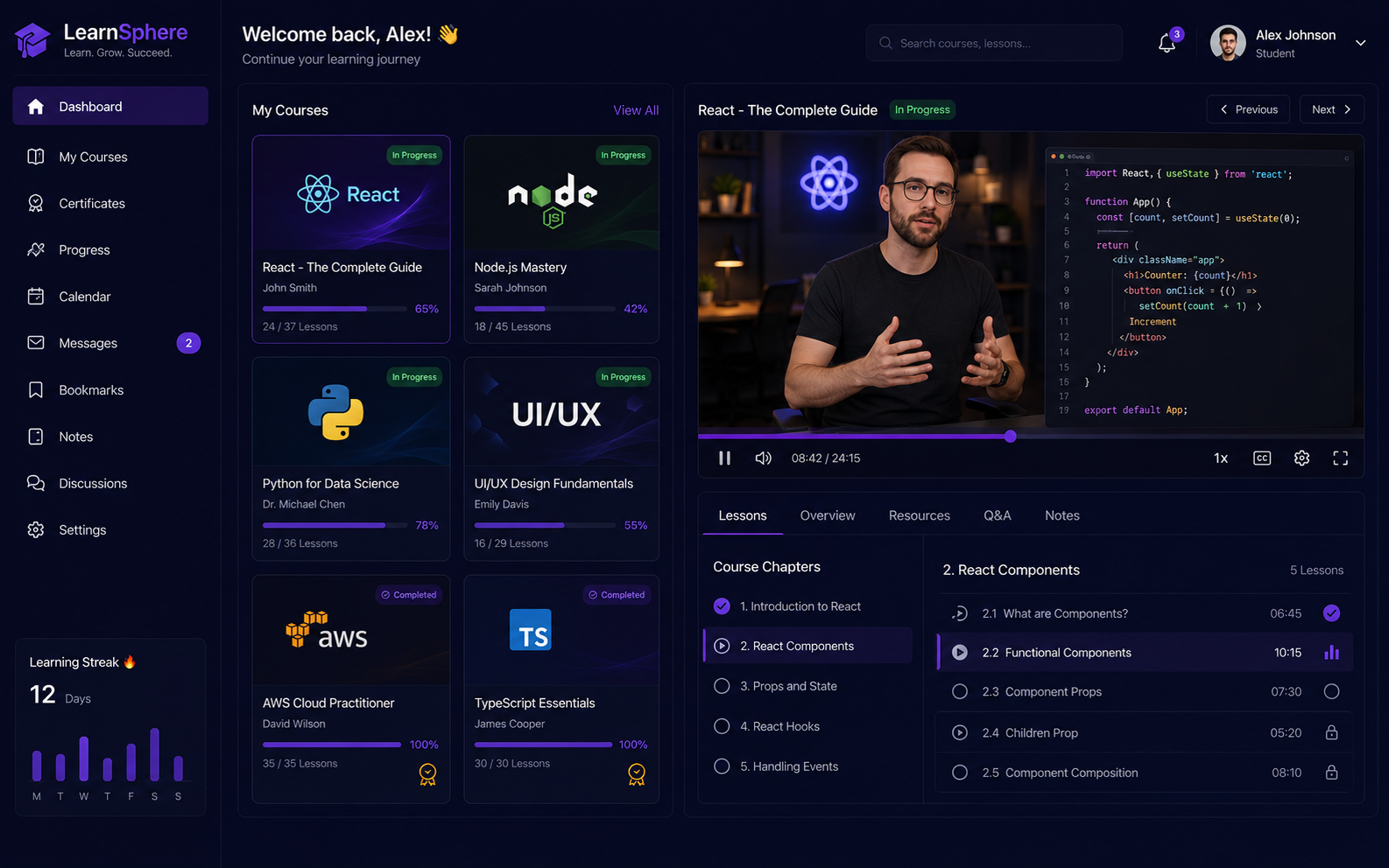 LearnSphere — LMS Platform