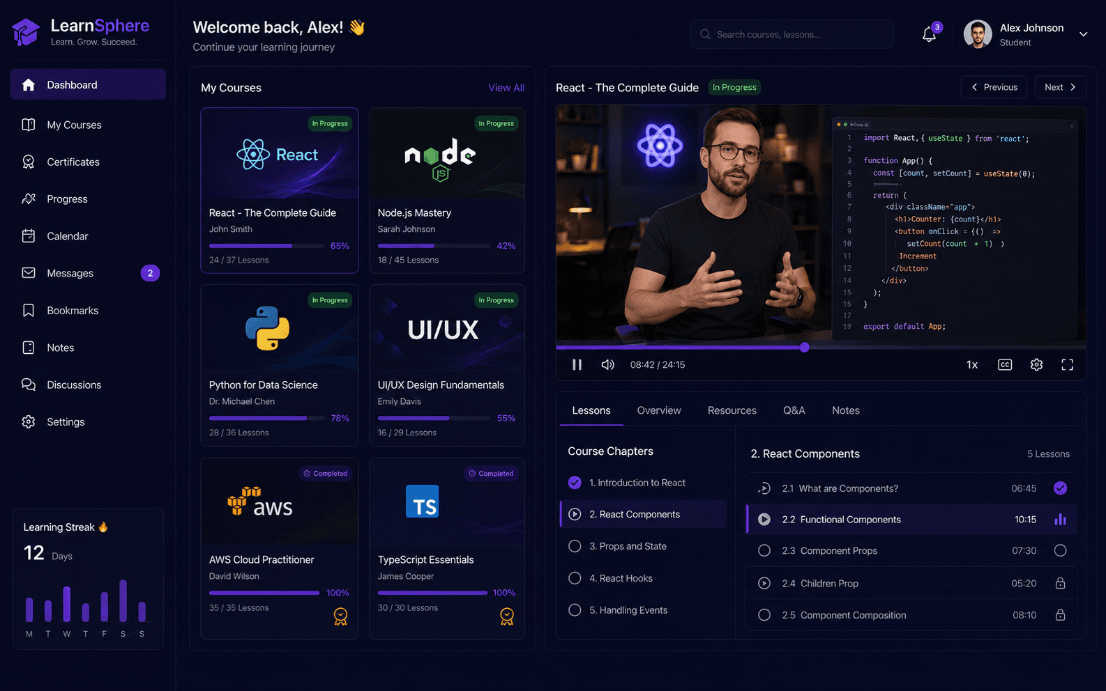 LearnSphere — LMS Platform