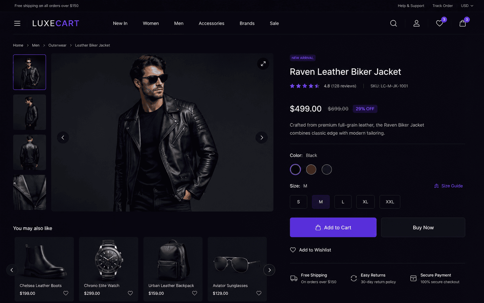 LuxeCart — Headless E-commerce Store